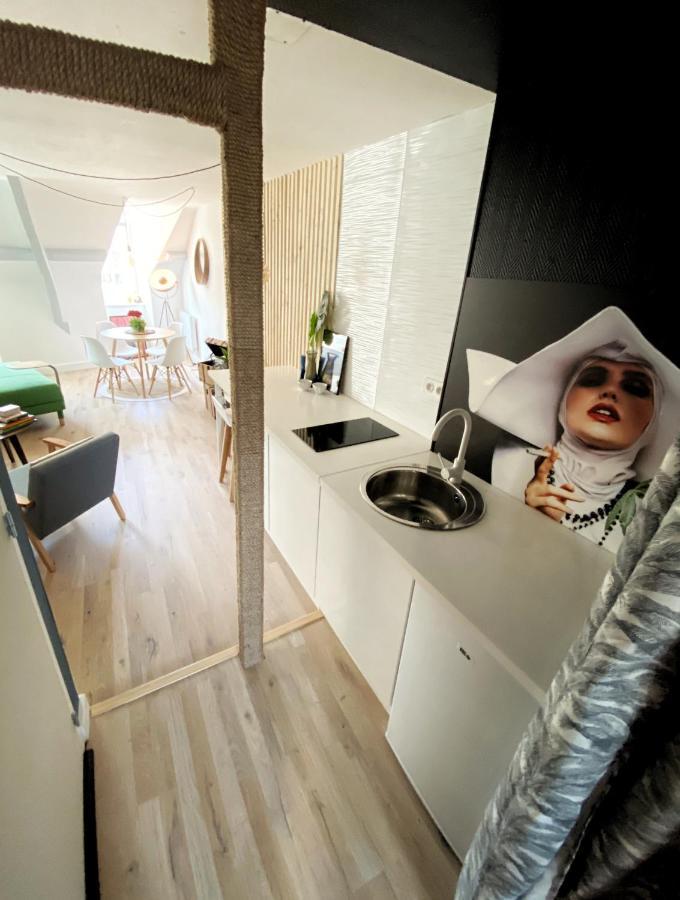 Marie Et Brieuc _ Duplex Lumineux Colore Atypique Face Cathedrale Сен-Бриё Экстерьер фото